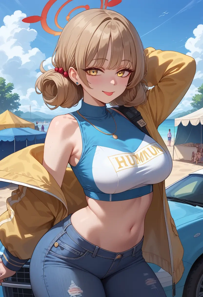 blue_archive,hifumi_(blue_archive),crop top  - 