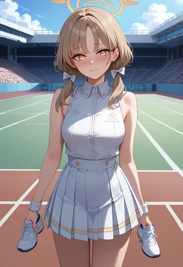 blue_archive,hifumi_(blue_archive),tennis skirt  - AI generated anime art