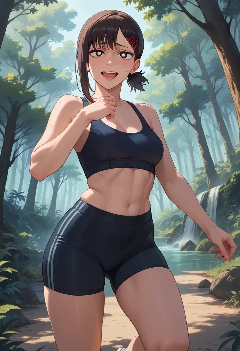 chainsaw_man,higashiyama_kobeni,yoga shorts  - 