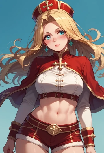 ragnarok_online,high_priest_(ragnarok_online),red velvet shorts  - AI generated anime art