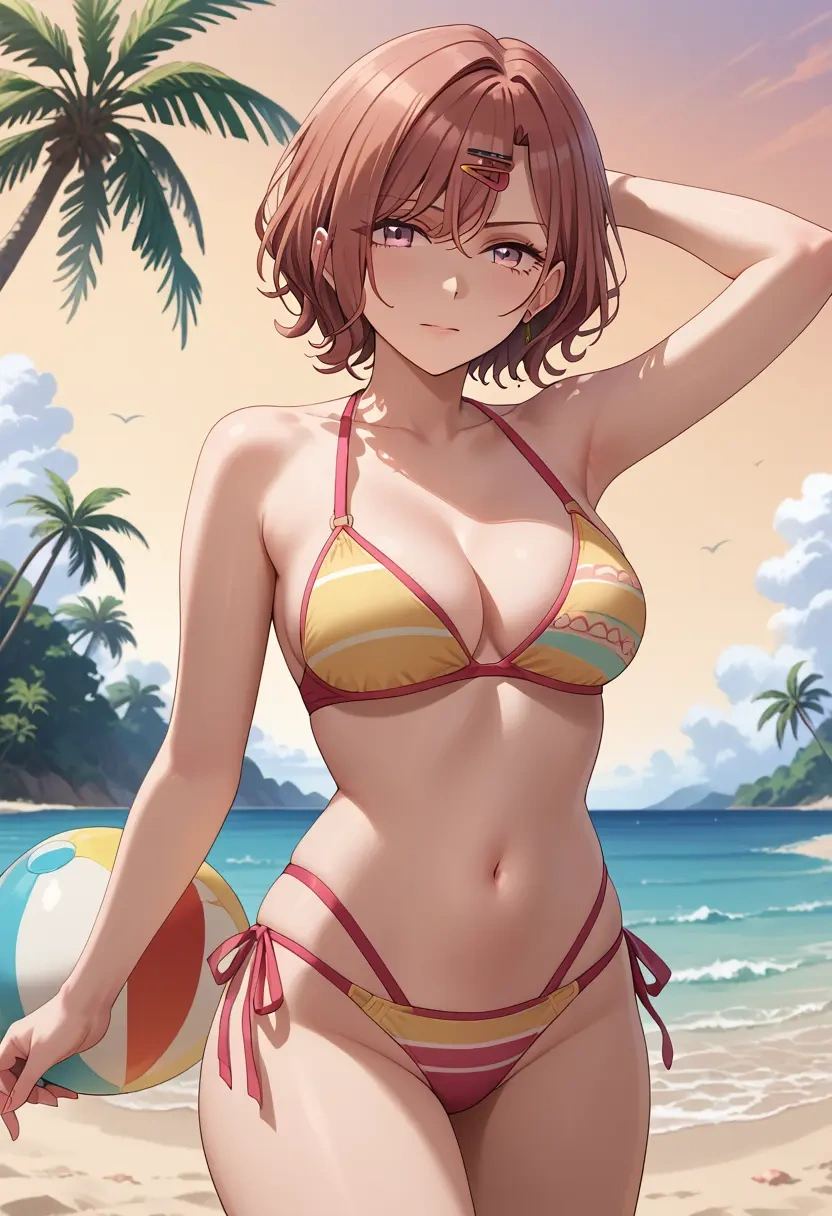 idolmaster,higuchi_madoka,bikini  - 