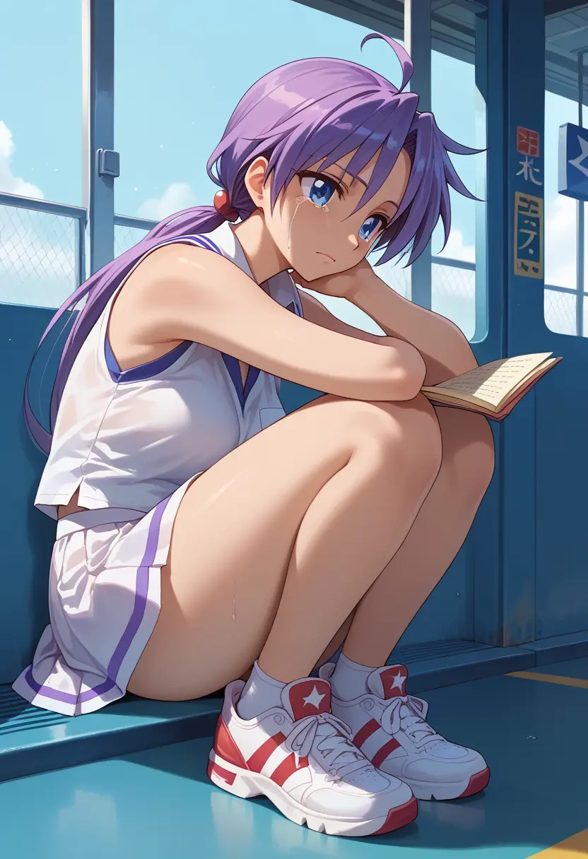 lucky_star,hiiragi_kagami,tennis skirt  - 