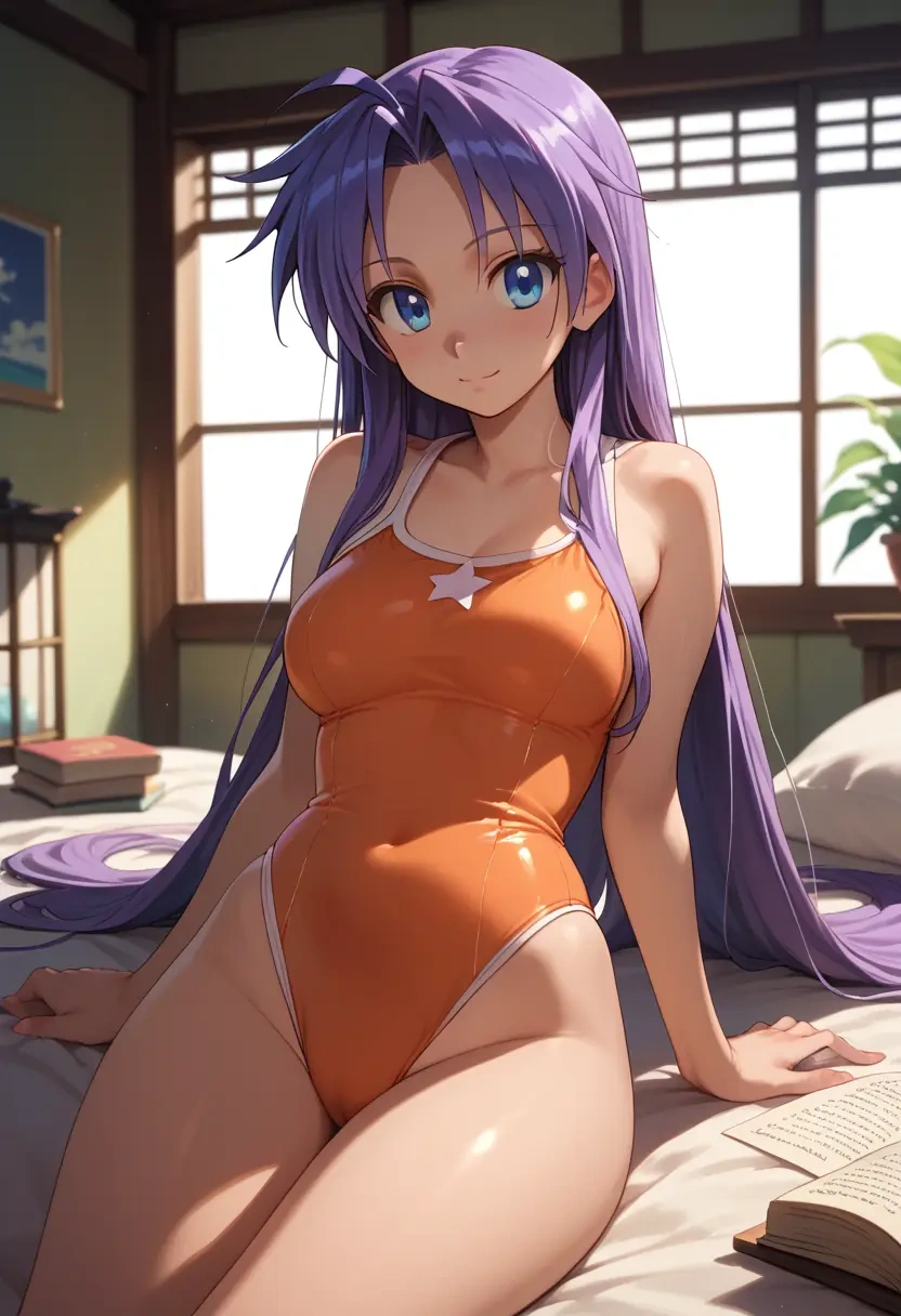 lucky_star,hiiragi_kagami,swimsuit,sexy  - 