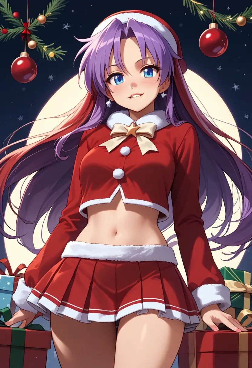 lucky_star,hiiragi_kagami,Christmas,skirt  - 