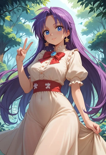 lucky_star,hiiragi_tsukasa,qipao  - AI generated anime art