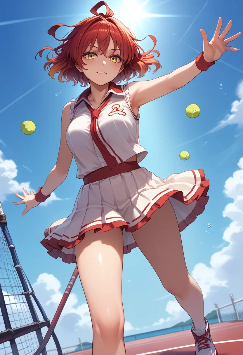 touhou,hijiri_byakuren,tennis skirt  - 