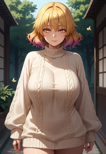 touhou,hijiri_byakuren,sweater  - AI generated anime art