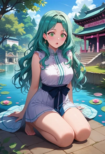 bang_dream!,hikawa_hina,neon graffiti top,dolphin shorts  - AI generated anime art