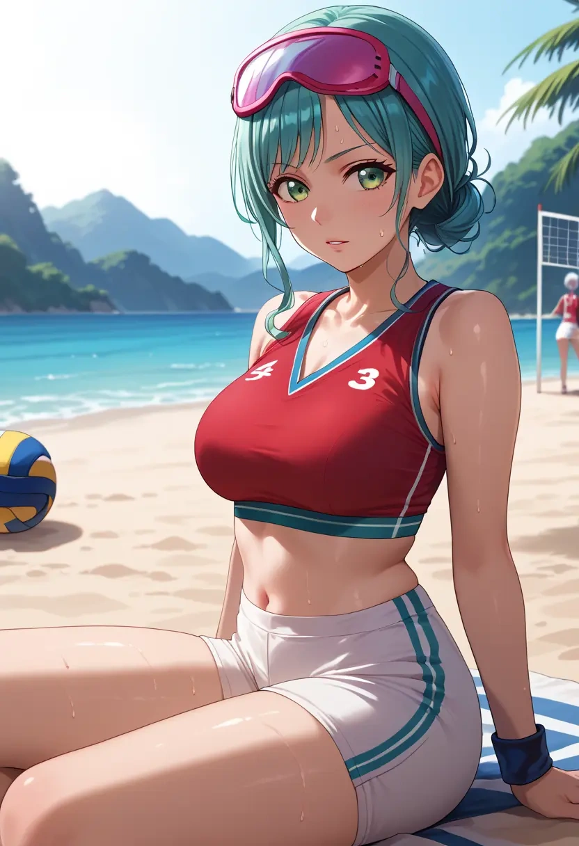 bang_dream!,hikawa_sayo,volleyball uniform  - 