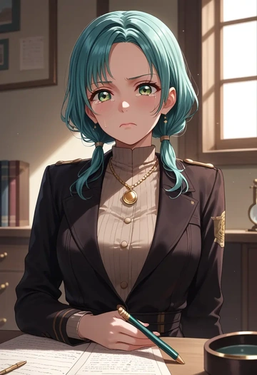 bang_dream!,hikawa_sayo,detective  - AI generated anime art