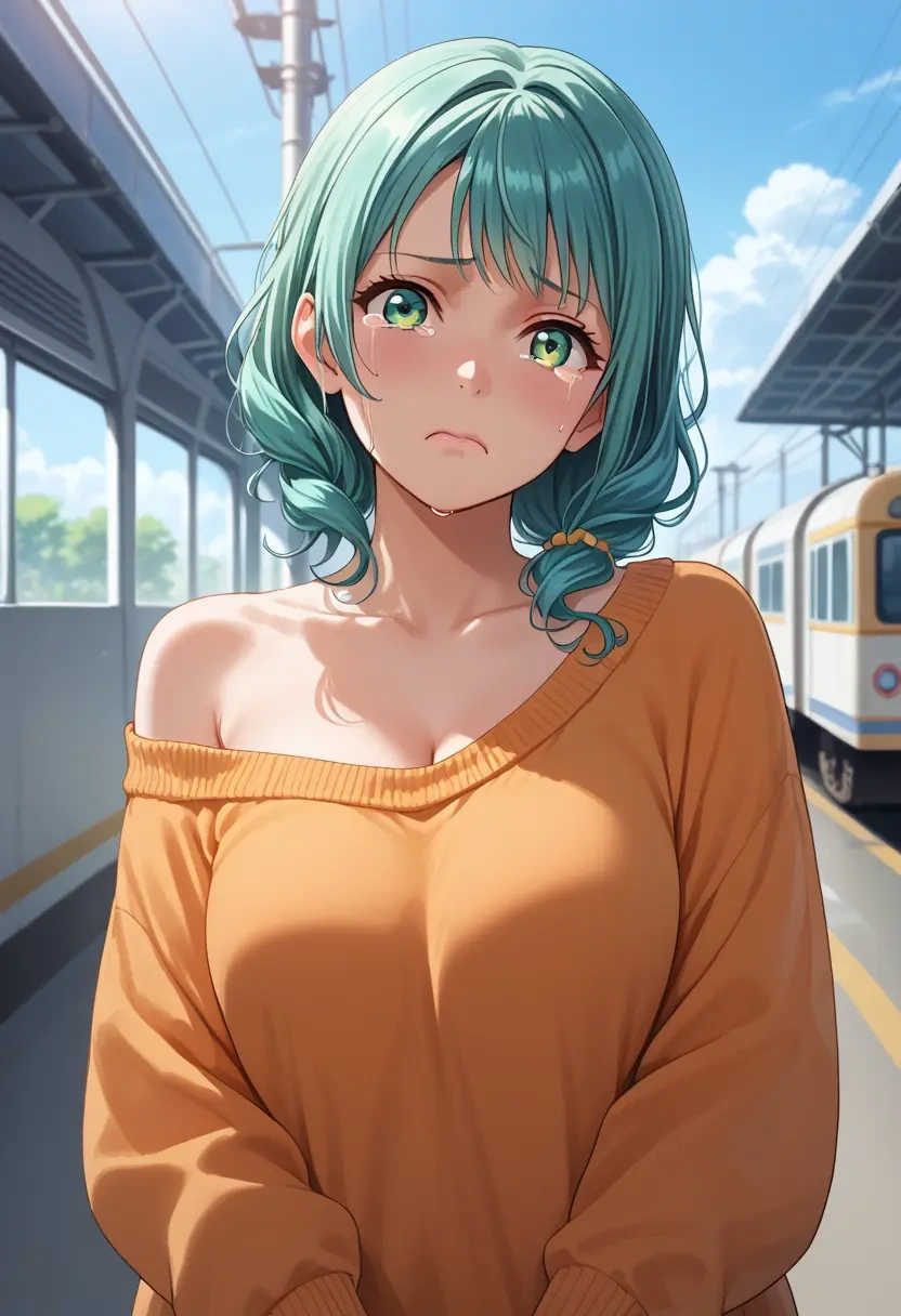 bang_dream!,hikawa_sayo,orange,sweater  - 