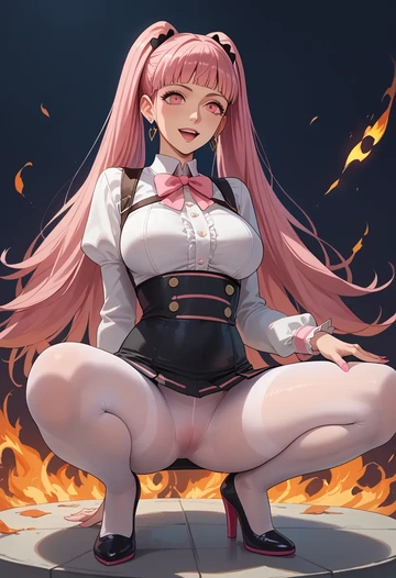 fire_emblem,hilda_valentine_goneril,shorts, pantyhose  - AI generated anime art