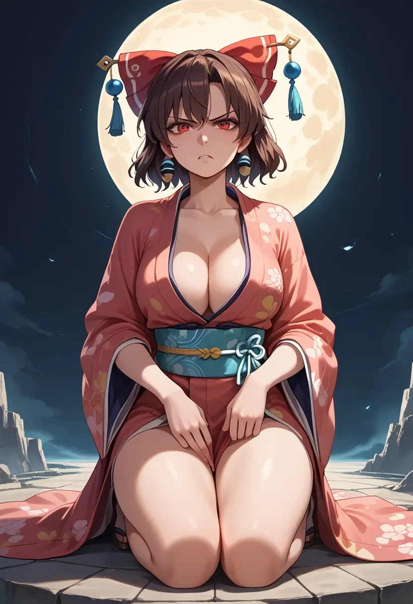 touhou,himekaidou_hatate,kimono,sexy  - 