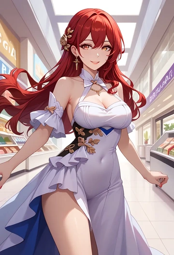 star rail,himeko,qipao  - AI generated anime art