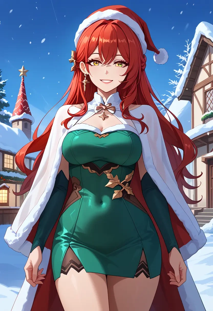 star rail,himeko,Christmas,dress  - 