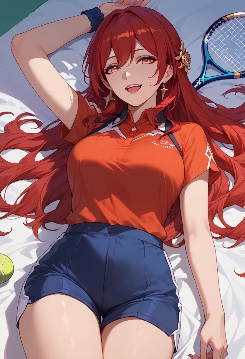 star rail,himeko,tennis polo,skort  - 