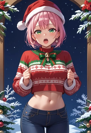 hololive,himemori_luna,Christmas  - AI generated anime art