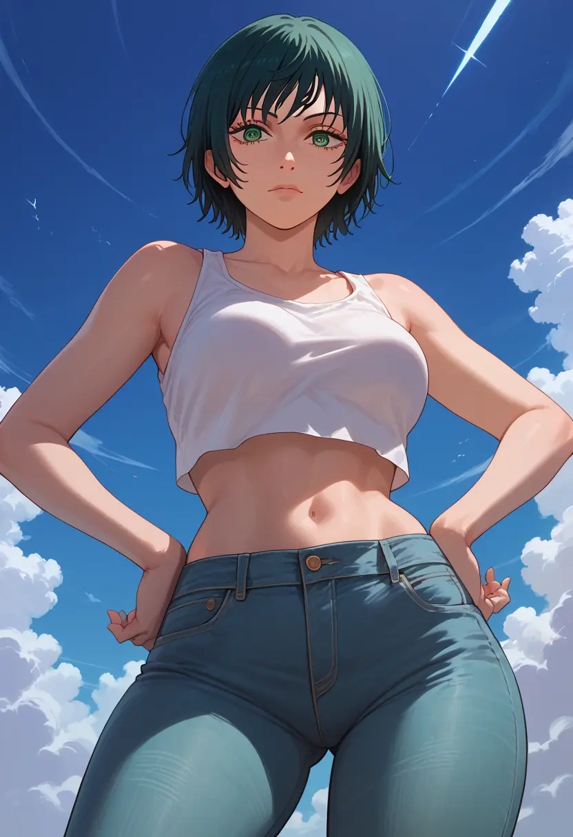 chainsaw_man,himeno_(chainsaw_man),crop top  - 