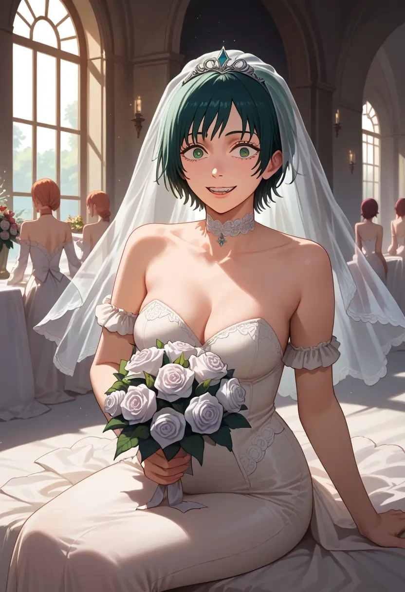 chainsaw_man,himeno_(chainsaw_man),wedding  - 