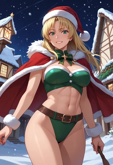 rozen_maiden,hinaichigo,Christmas,dress  - AI generated anime art