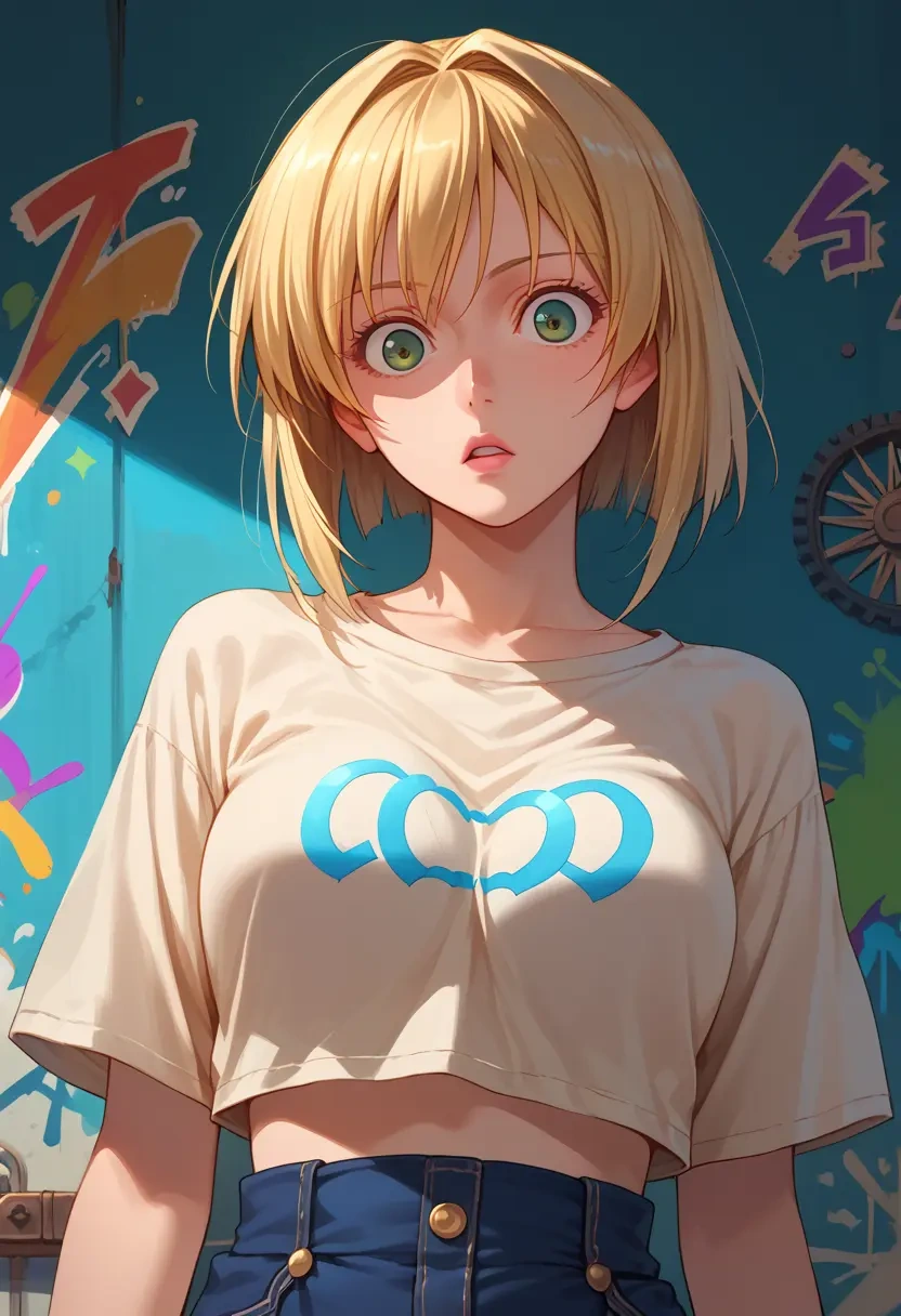 rozen_maiden,hinaichigo,cropped graffiti sweatshirt,dolphin shorts  - 