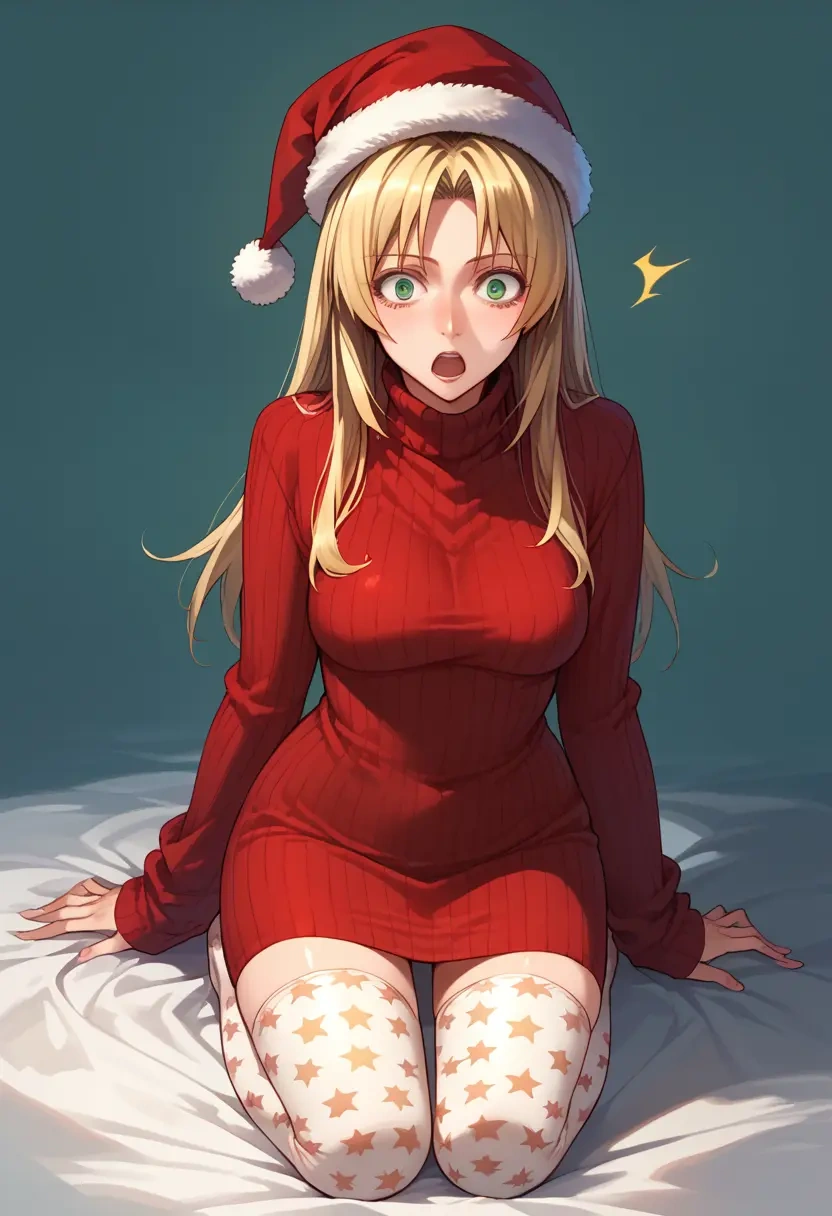 rozen_maiden,hinaichigo,Christmas,sweater dress,stockings  - 