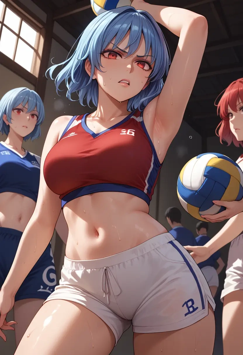 touhou,hinanawi_tenshi,volleyball uniform  - 