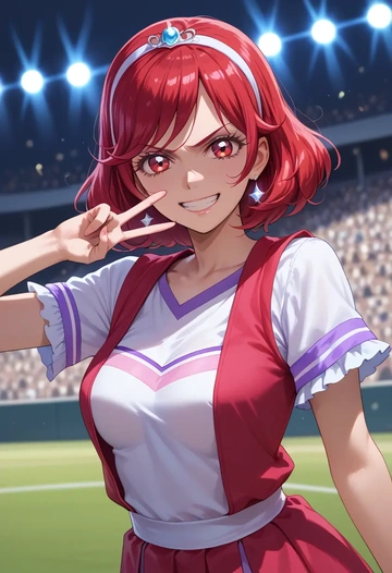 precure,hino_akane_(smile_precure!),athletic  - AI generated anime art