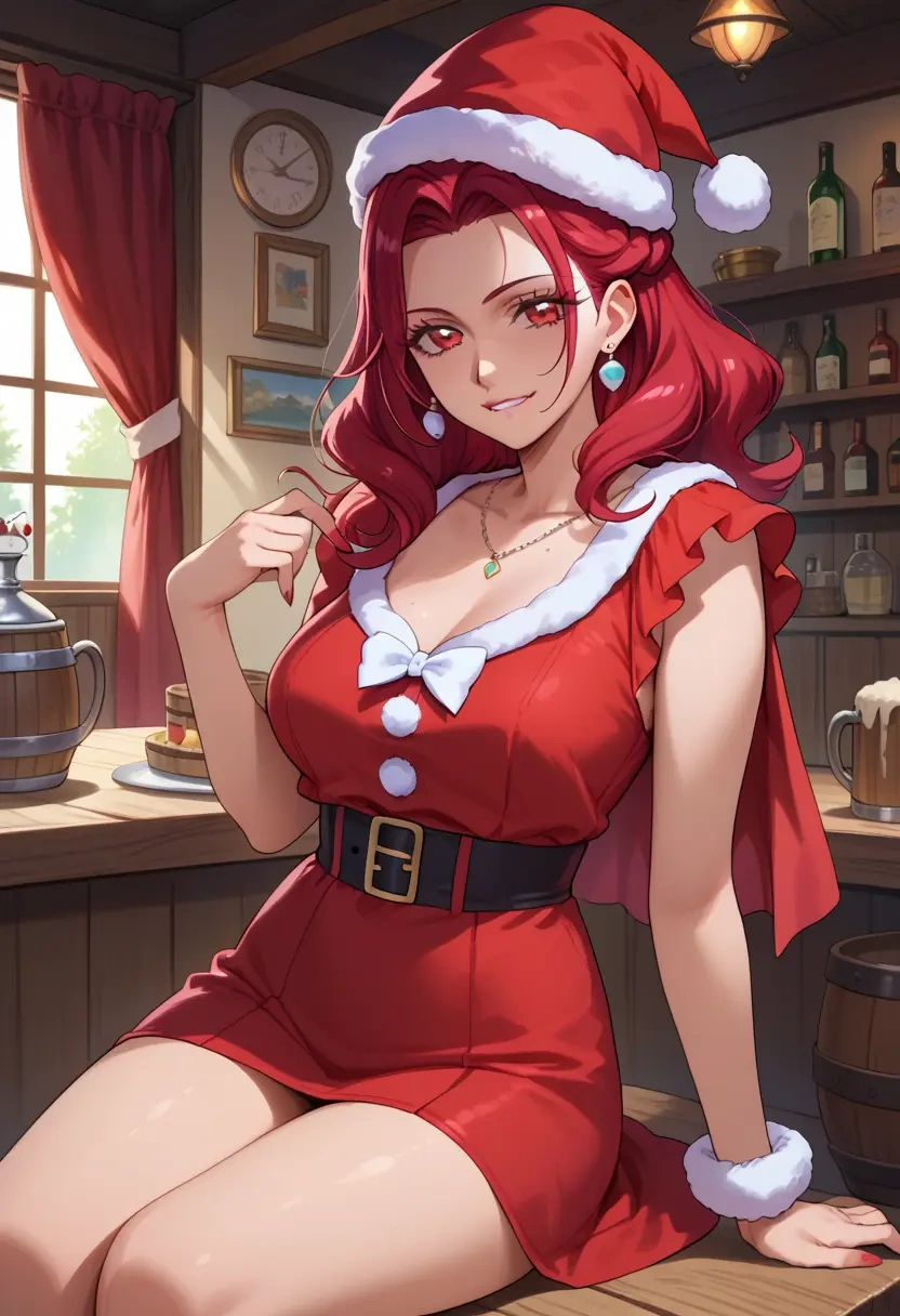 precure,hino_akane_(smile_precure!),Christmas,red velvet dress  - 