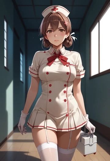 kantai_collection,hiryuu_(kancolle),nurse,stockings,sexy,panties  - AI generated anime art