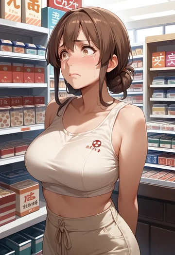 kantai_collection,hiryuu_(kancolle),crop top,athletic shorts  - AI generated anime art