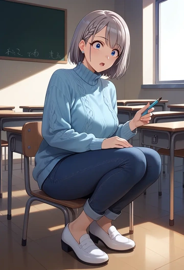 idolmaster,hisakawa_hayate,teacher  - AI generated anime art