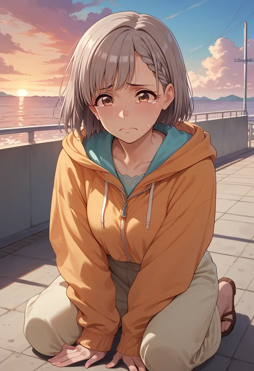 idolmaster,hisakawa_nagi,crop windbreaker,shorts  - 