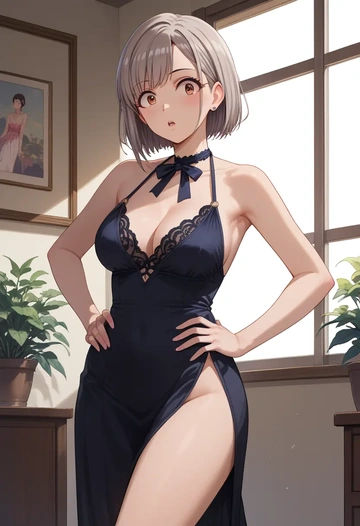 idolmaster,hisakawa_nagi,nightdress  - AI generated anime art