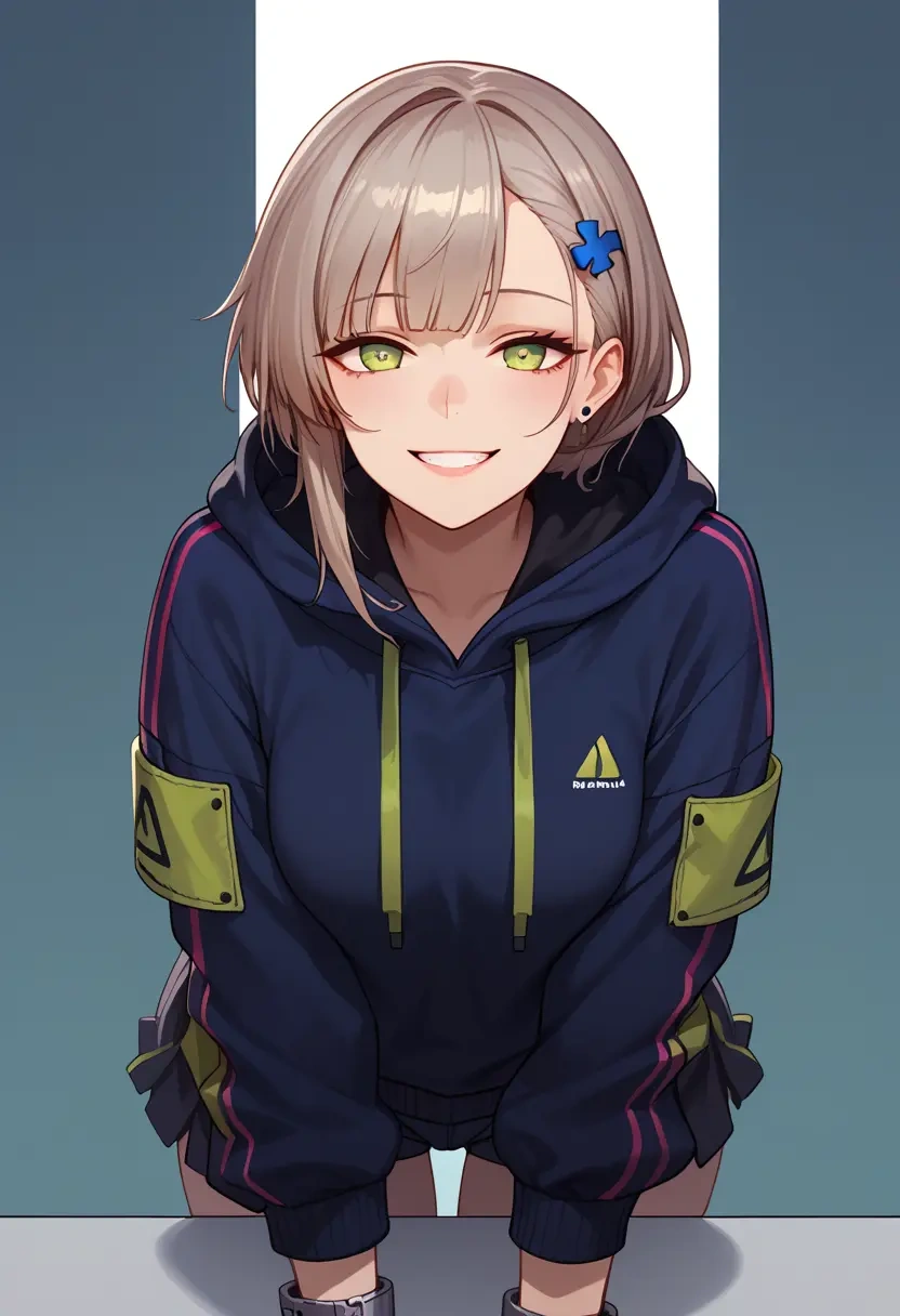 girls'_frontline,hk416_(girls'_frontline),hoodie,cropped,high-waisted joggers  - 