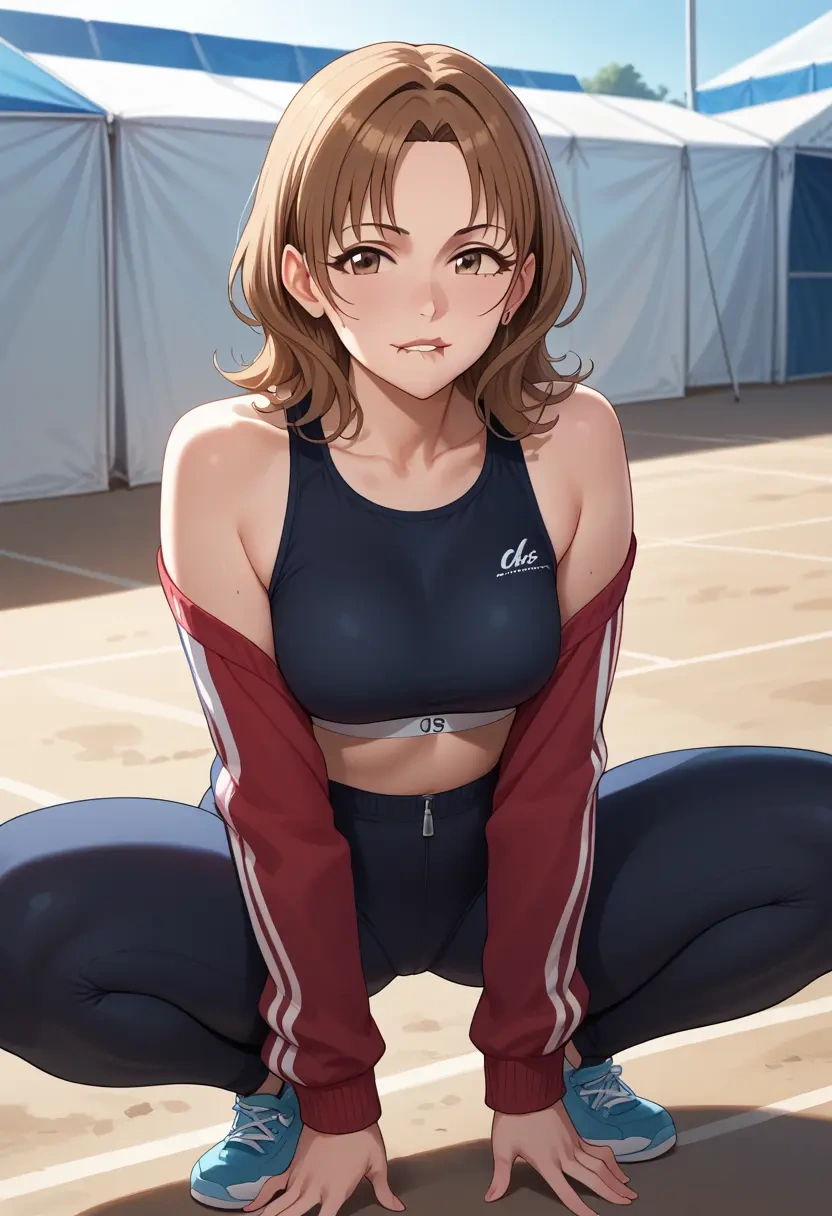 idolmaster,hojo_karen,athletic,track suit  - 