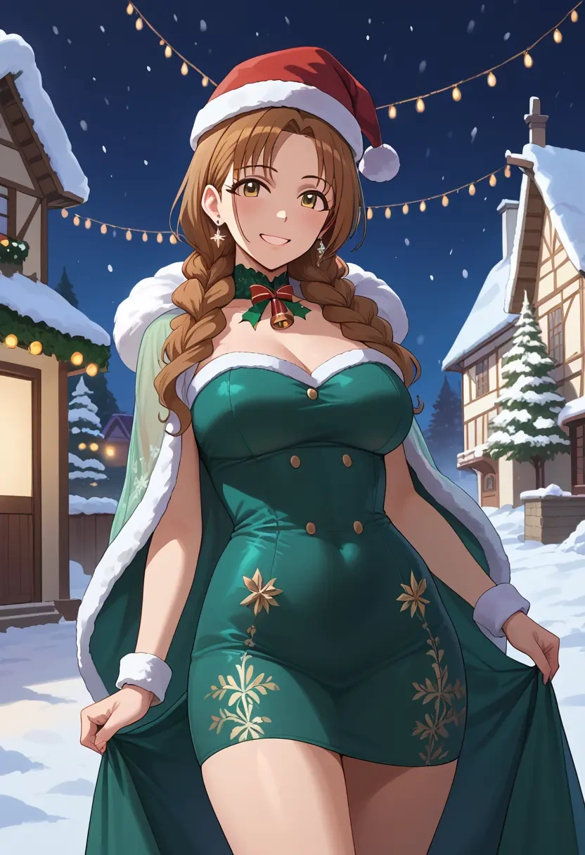 idolmaster,hojo_karen,Christmas,dress  - 