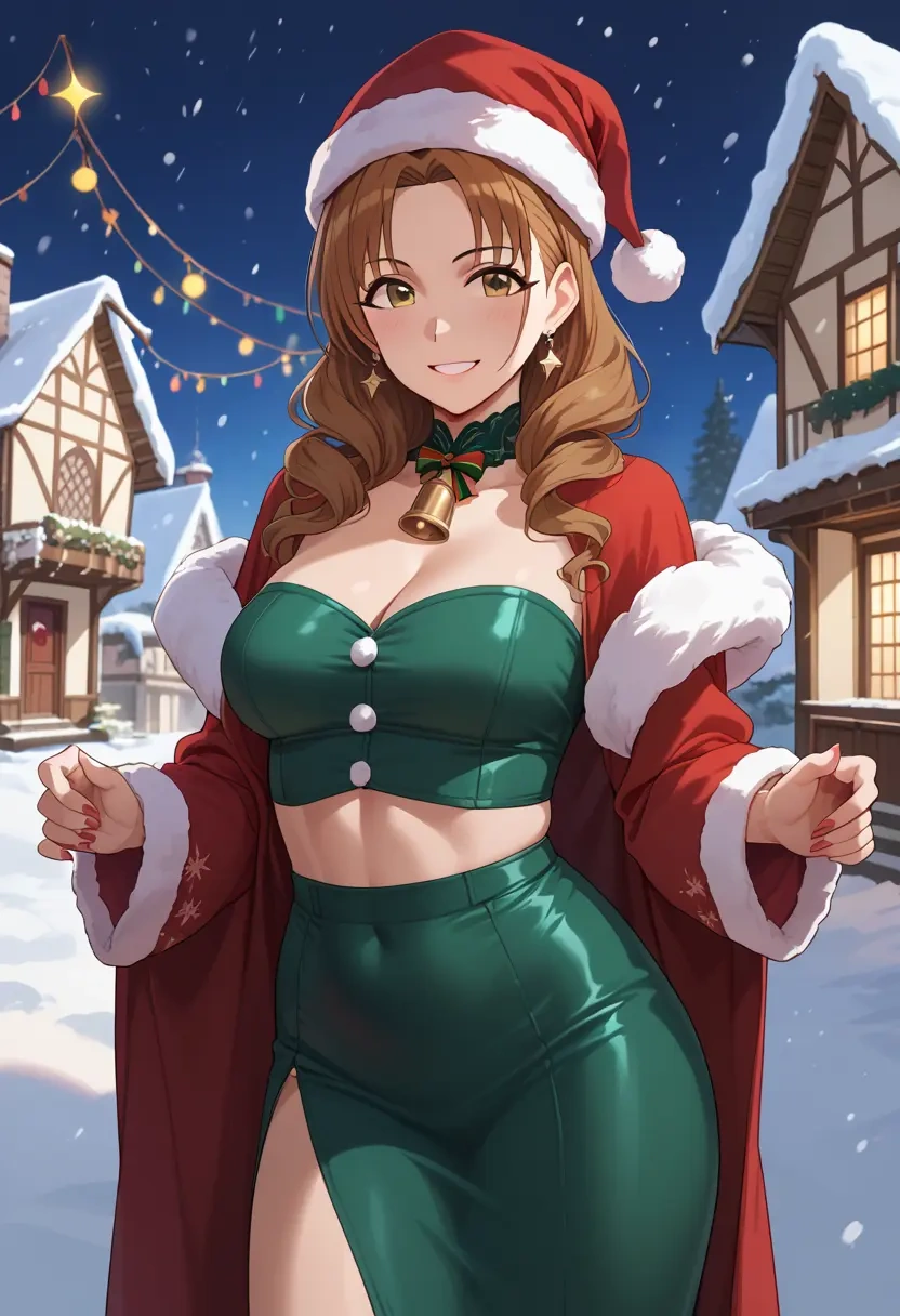 idolmaster,hojo_karen,Christmas,dress  - 