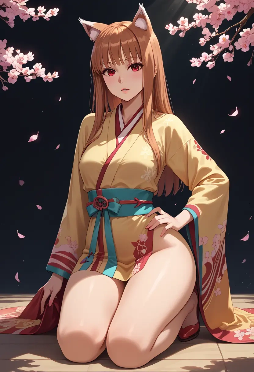 spice_and_wolf,holo,kimono  - 