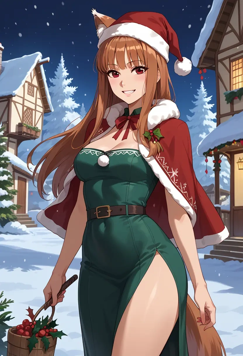 spice_and_wolf,holo,Christmas,dress  - 