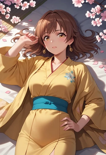 idolmaster,honda_mio,kimono  - AI generated anime art