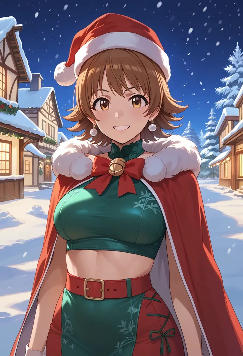 idolmaster,honda_mio,Christmas,dress  - 