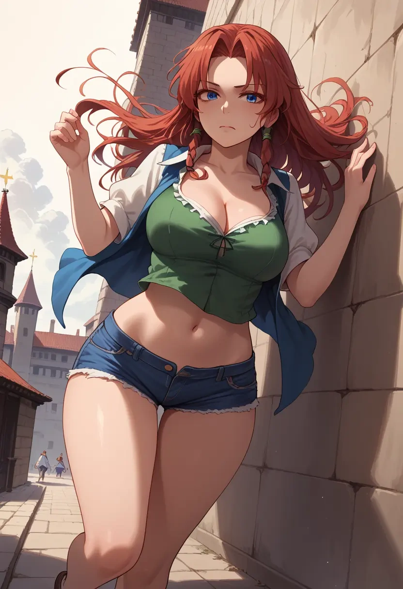 touhou,hong_meiling,shorts,sexy  - 