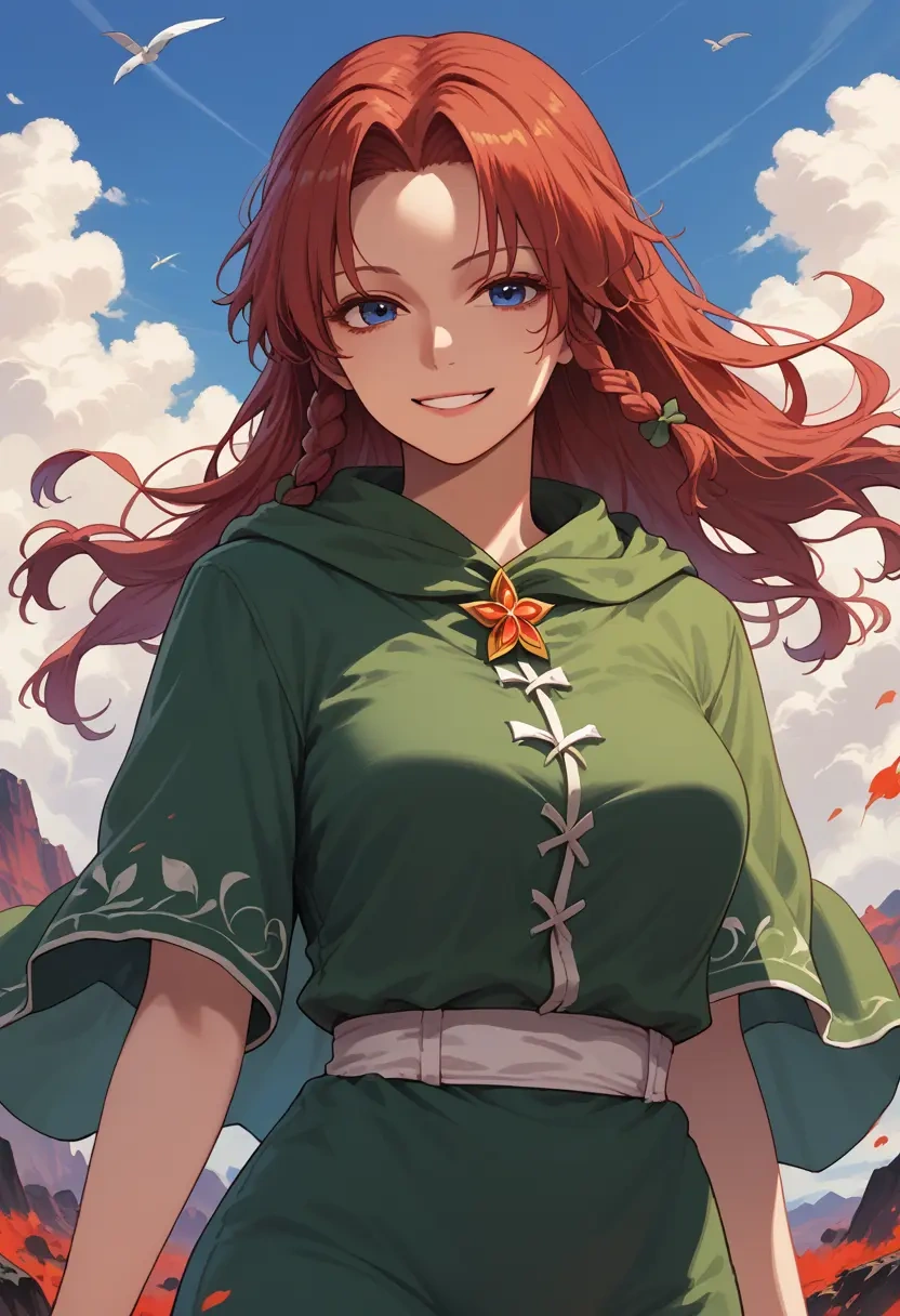 touhou,hong_meiling,crop windbreaker,shorts  - 