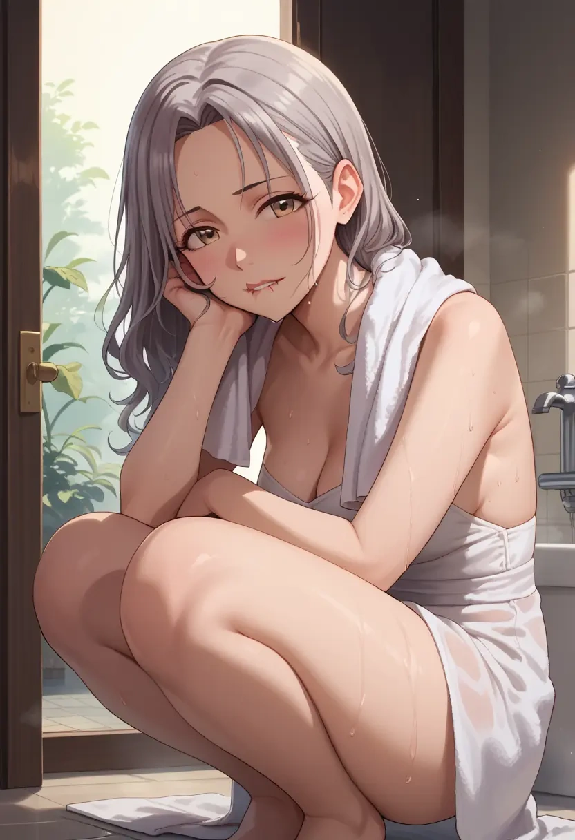 idolmaster,hoshi_syoko,towel,sexy  - 