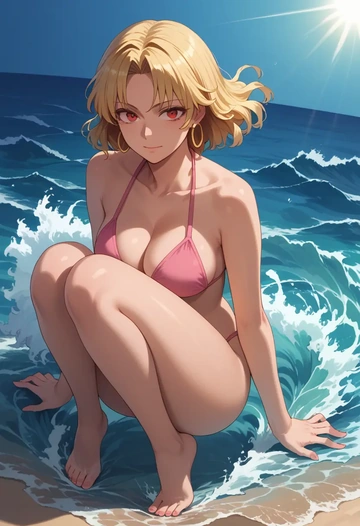 touhou,hoshiguma_yuugi,bikini  - AI generated anime art