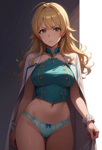 idolmaster,hoshii_miki,lingerie  - AI generated anime art