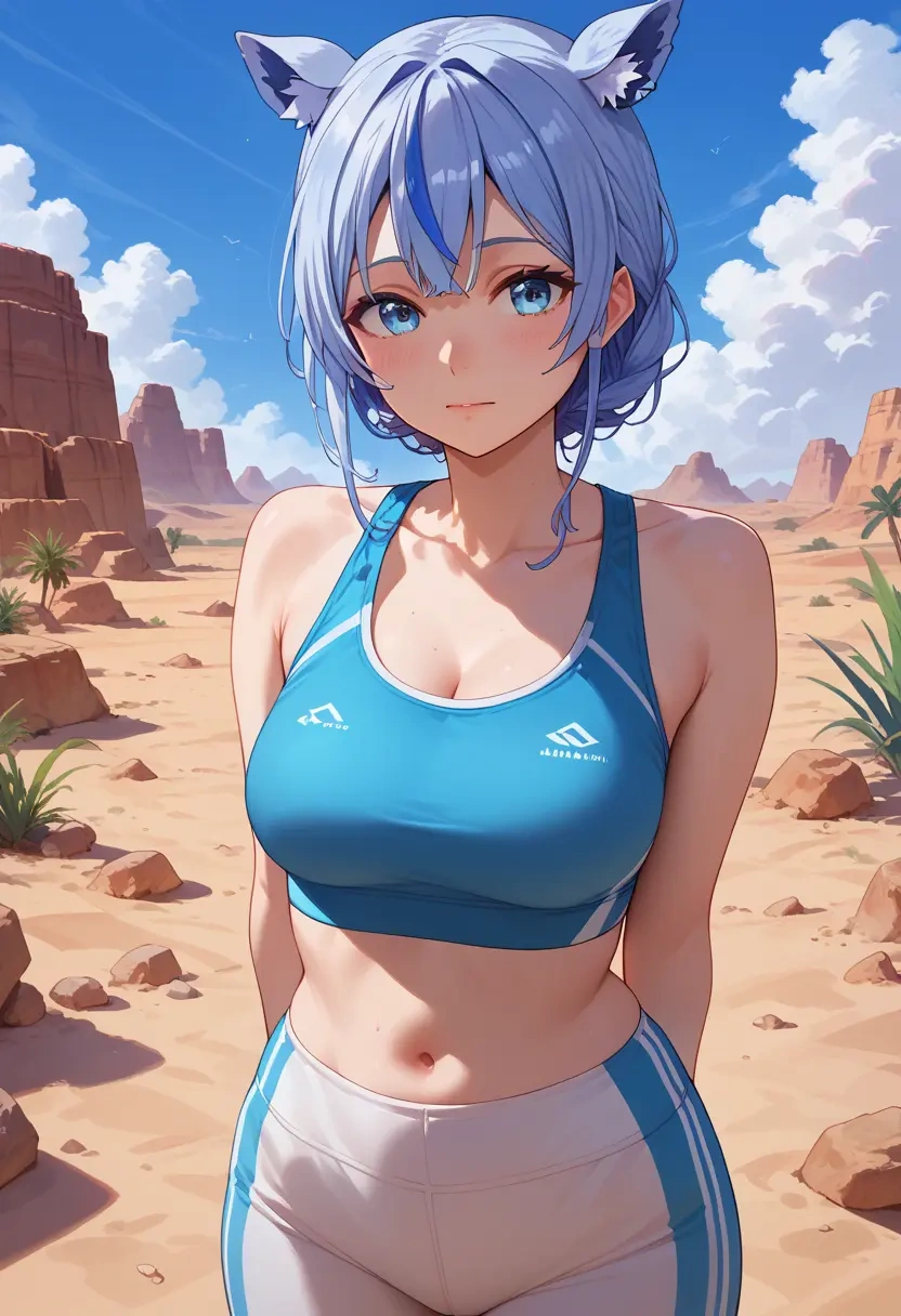 hololive,hoshimachi_suisei,tankini top,board shorts  - 