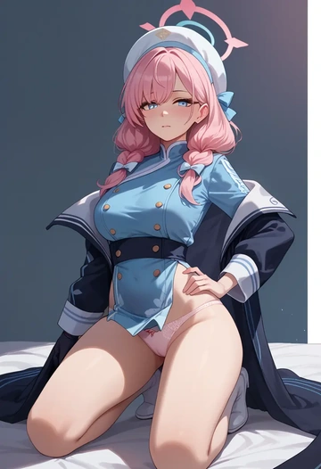 blue_archive,hoshino_(blue_archive),lingerie  - AI generated anime art