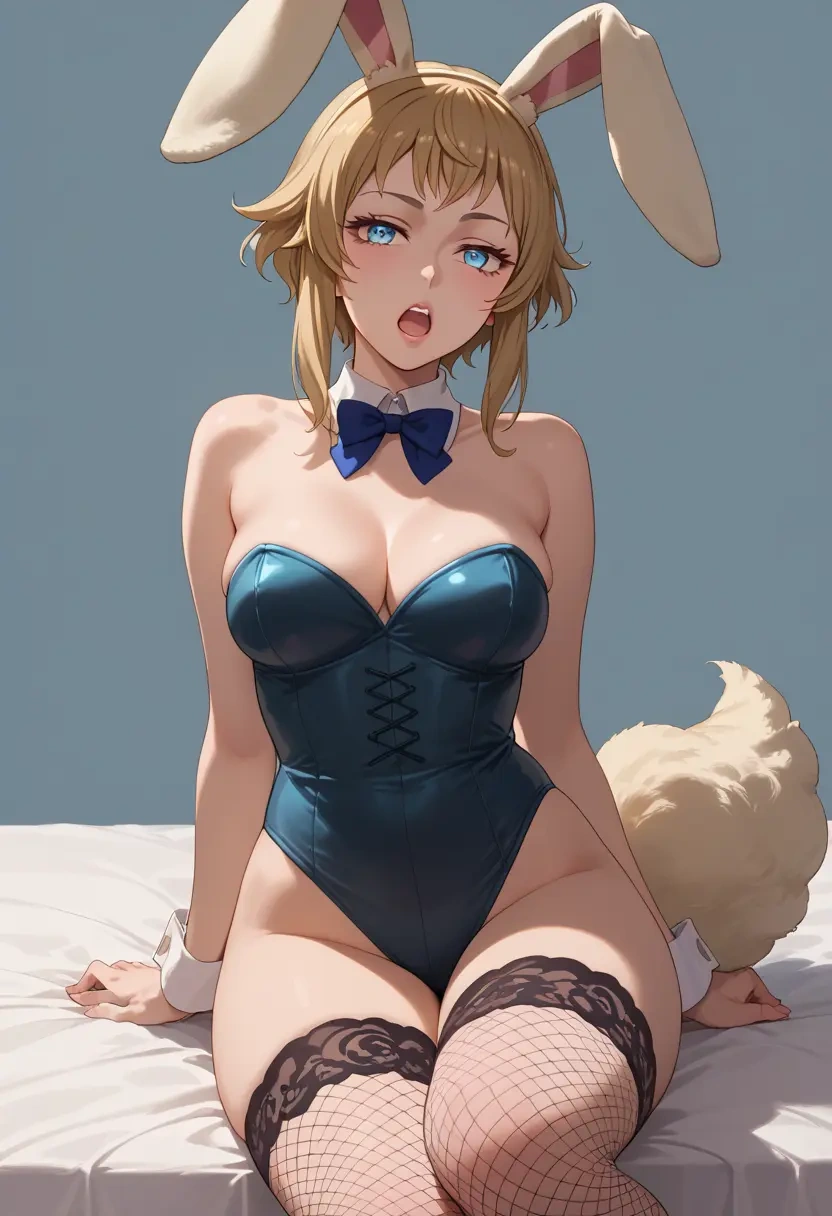 gundam,hoshino_fumina,bunny girl, sexy,stockings  - 